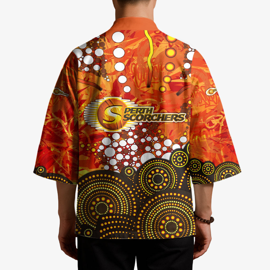 Perth Scorchers Kimono Graffiti Urban Aboriginal Dot Abstract Design