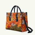 Perth Scorchers Leather Bag Graffiti Urban Aboriginal Dot Abstract Design
