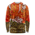 Perth Scorchers Long Sleeve Shirt Graffiti Urban Aboriginal Dot Abstract Design