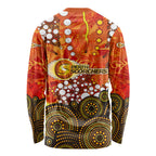 Perth Scorchers Long Sleeve Shirt Graffiti Urban Aboriginal Dot Abstract Design