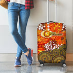 Perth Scorchers Luggage Cover Graffiti Urban Aboriginal Dot Abstract Design