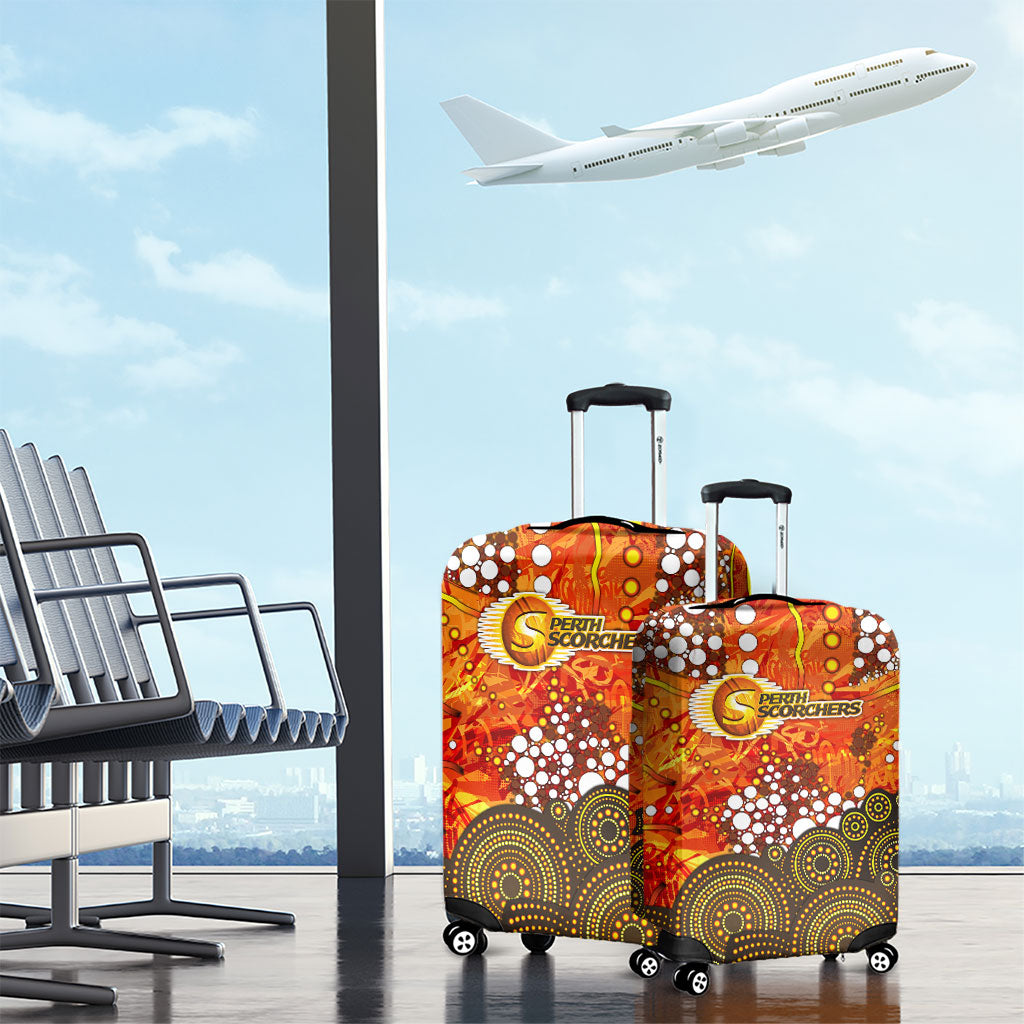 Perth Scorchers Luggage Cover Graffiti Urban Aboriginal Dot Abstract Design