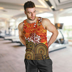 Perth Scorchers Men Tank Top Graffiti Urban Aboriginal Dot Abstract Design