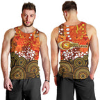 Perth Scorchers Men Tank Top Graffiti Urban Aboriginal Dot Abstract Design
