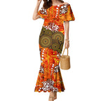Perth Scorchers Mermaid Dress Graffiti Urban Aboriginal Dot Abstract Design