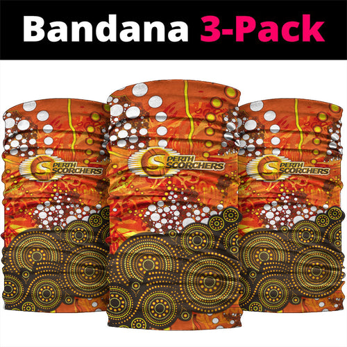 Perth Scorchers Neck Gaiter Graffiti Urban Aboriginal Dot Abstract Design