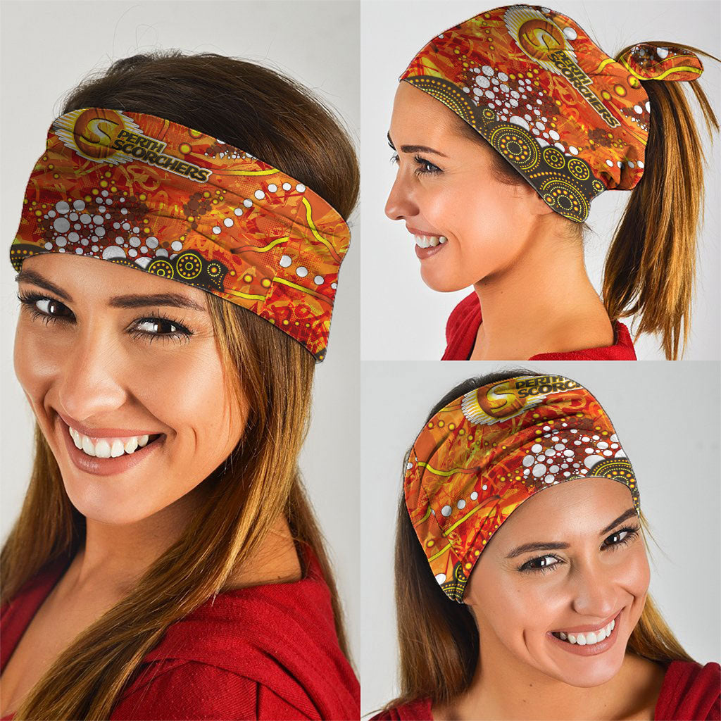 Perth Scorchers Neck Gaiter Graffiti Urban Aboriginal Dot Abstract Design