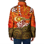 Perth Scorchers Padded Jacket Graffiti Urban Aboriginal Dot Abstract Design