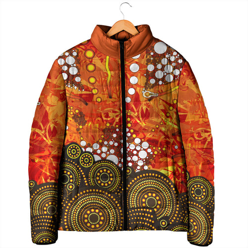 Perth Scorchers Padded Jacket Graffiti Urban Aboriginal Dot Abstract Design