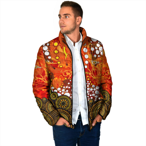 Perth Scorchers Padded Jacket Graffiti Urban Aboriginal Dot Abstract Design