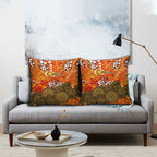 Perth Scorchers Pillow Cover Graffiti Urban Aboriginal Dot Abstract Design
