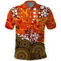 Perth Scorchers Polo Shirt Graffiti Urban Aboriginal Dot Abstract Design