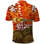 Perth Scorchers Polo Shirt Graffiti Urban Aboriginal Dot Abstract Design
