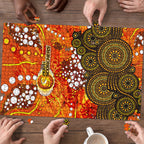 Perth Scorchers Puzzle Graffiti Urban Aboriginal Dot Abstract Design