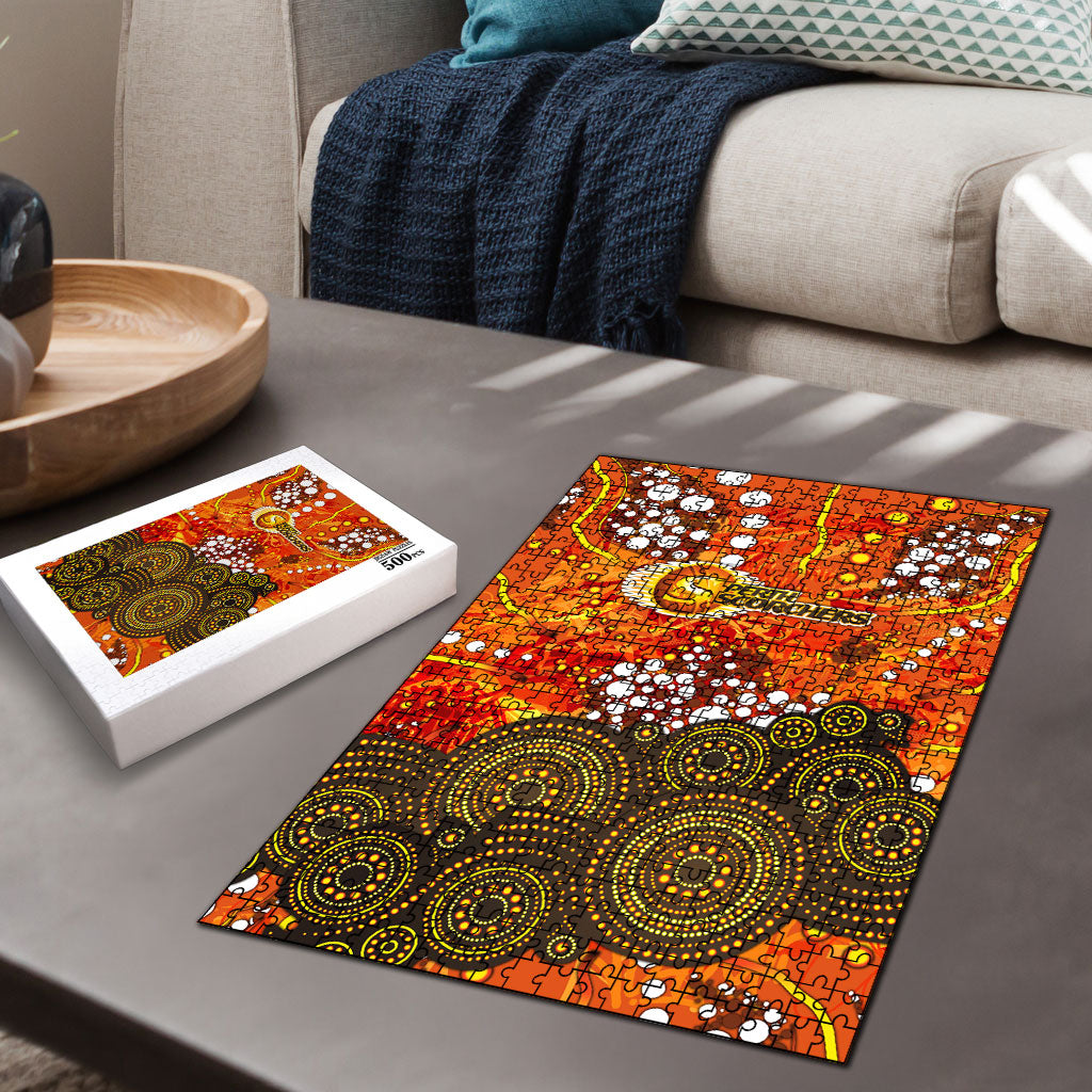 Perth Scorchers Puzzle Graffiti Urban Aboriginal Dot Abstract Design