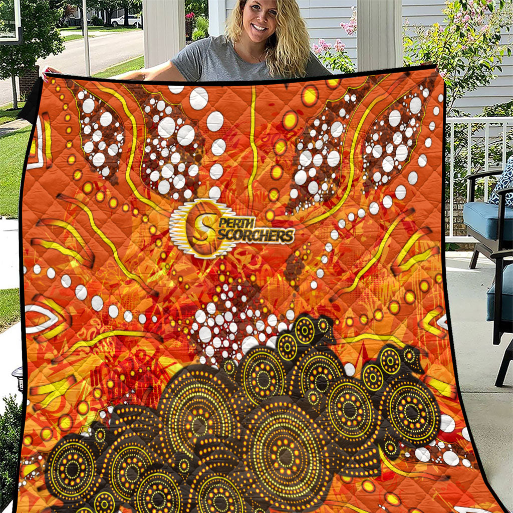 Perth Scorchers Quilt Graffiti Urban Aboriginal Dot Abstract Design
