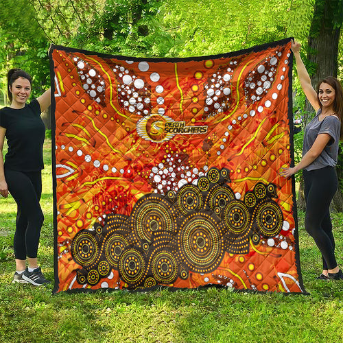 Perth Scorchers Quilt Graffiti Urban Aboriginal Dot Abstract Design