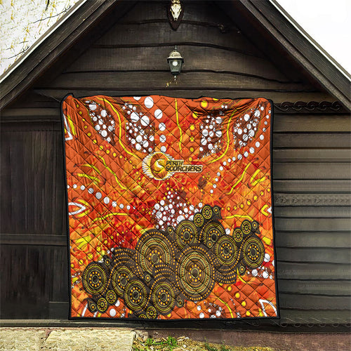 Perth Scorchers Quilt Graffiti Urban Aboriginal Dot Abstract Design