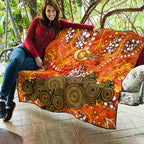 Perth Scorchers Quilt Graffiti Urban Aboriginal Dot Abstract Design