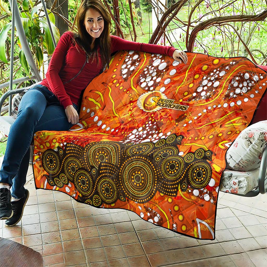 Perth Scorchers Quilt Graffiti Urban Aboriginal Dot Abstract Design