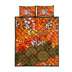 Perth Scorchers Quilt Bed Set Graffiti Urban Aboriginal Dot Abstract Design