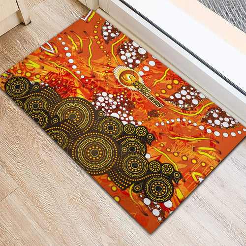 Perth Scorchers Rubber Doormat Graffiti Urban Aboriginal Dot Abstract Design