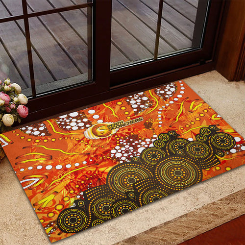 Perth Scorchers Rubber Doormat Graffiti Urban Aboriginal Dot Abstract Design