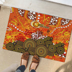 Perth Scorchers Rubber Doormat Graffiti Urban Aboriginal Dot Abstract Design