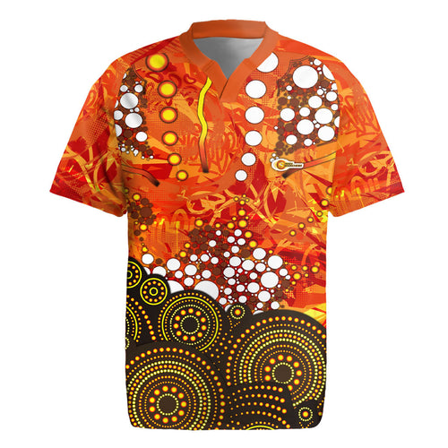 Perth Scorchers Rugby Jersey Graffiti Urban Aboriginal Dot Abstract Design