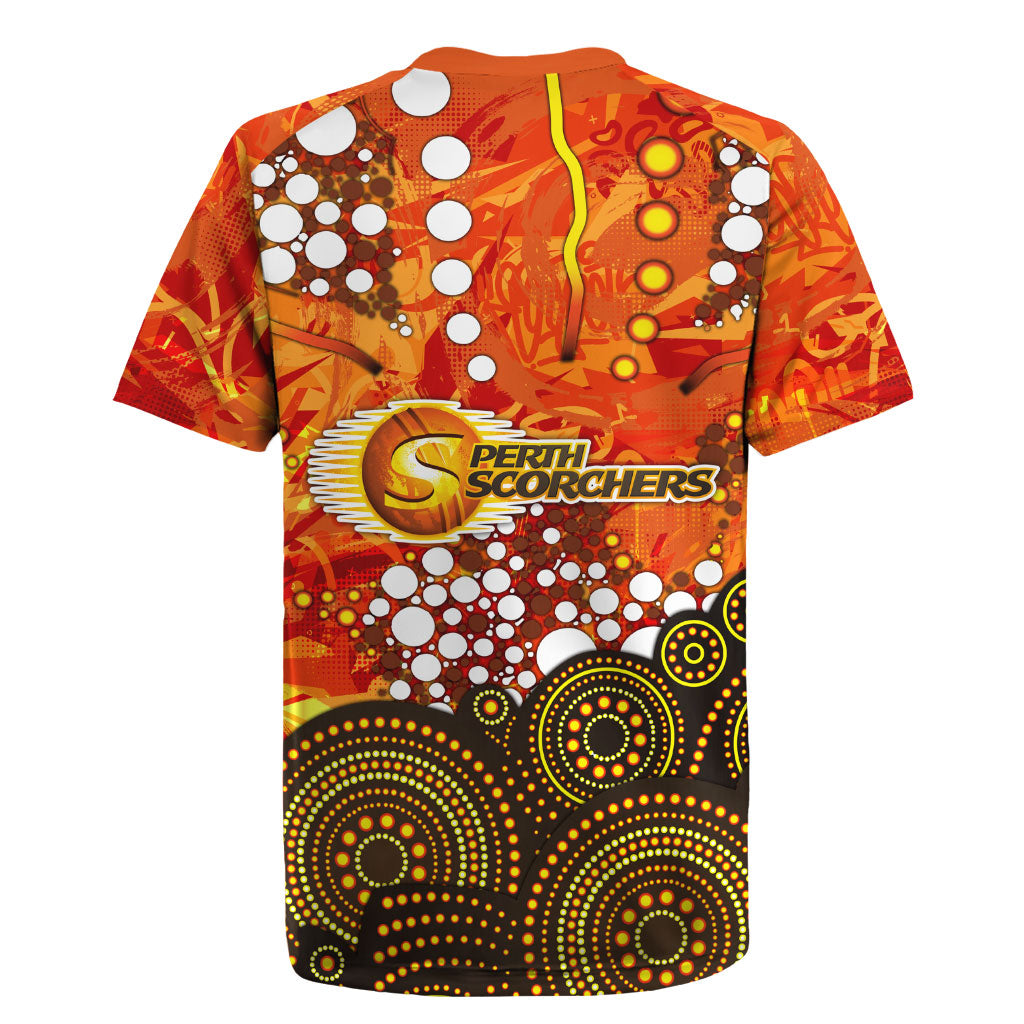 Perth Scorchers Rugby Jersey Graffiti Urban Aboriginal Dot Abstract Design