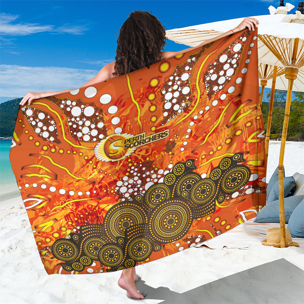 Perth Scorchers Sarong Graffiti Urban Aboriginal Dot Abstract Design