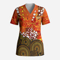 Perth Scorchers Scrub Top Graffiti Urban Aboriginal Dot Abstract Design