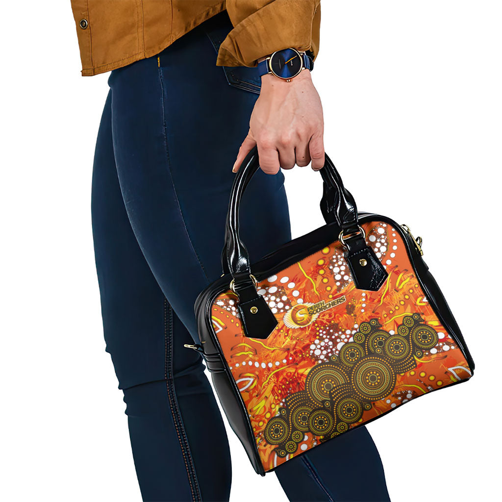 Perth Scorchers Shoulder Handbag Graffiti Urban Aboriginal Dot Abstract Design