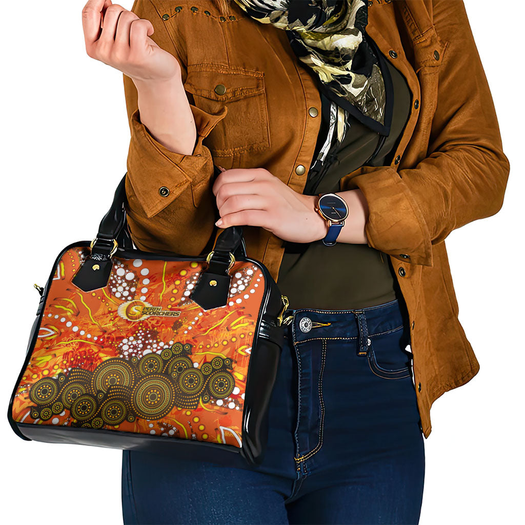 Perth Scorchers Shoulder Handbag Graffiti Urban Aboriginal Dot Abstract Design