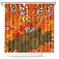 Perth Scorchers Shower Curtain Graffiti Urban Aboriginal Dot Abstract Design