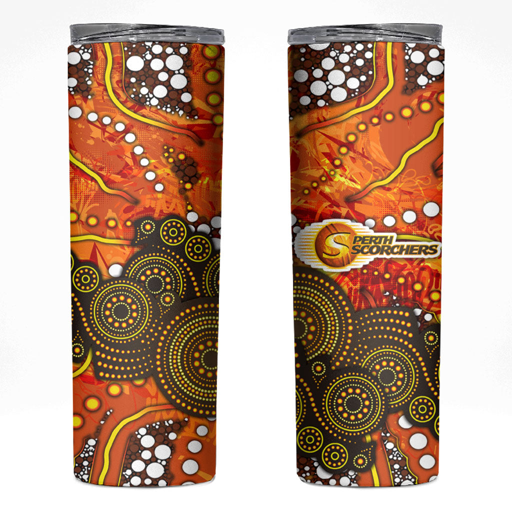 Perth Scorchers Skinny Tumbler Graffiti Urban Aboriginal Dot Abstract Design