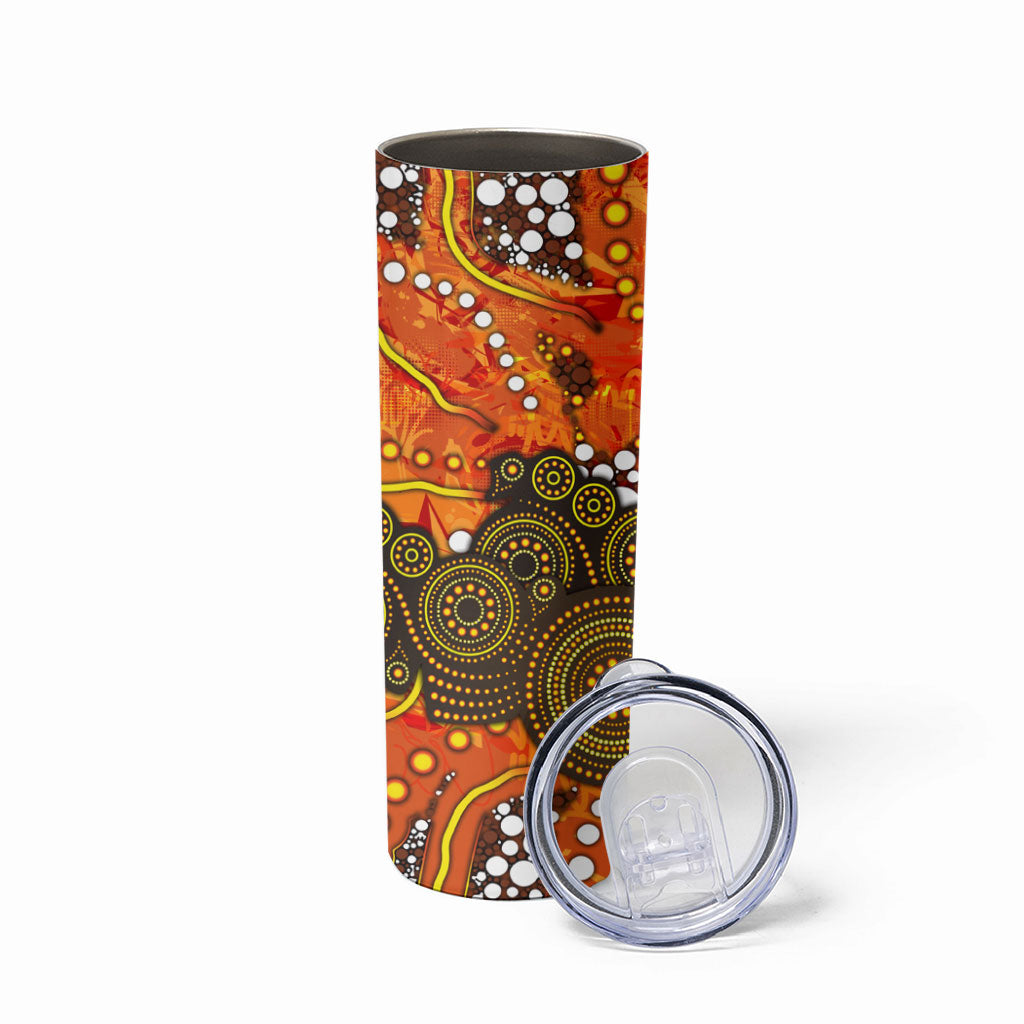 Perth Scorchers Skinny Tumbler Graffiti Urban Aboriginal Dot Abstract Design