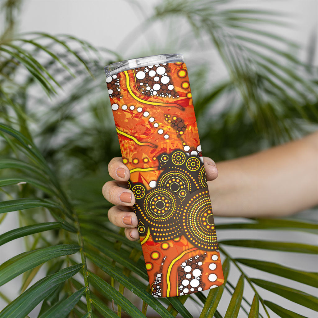 Perth Scorchers Skinny Tumbler Graffiti Urban Aboriginal Dot Abstract Design