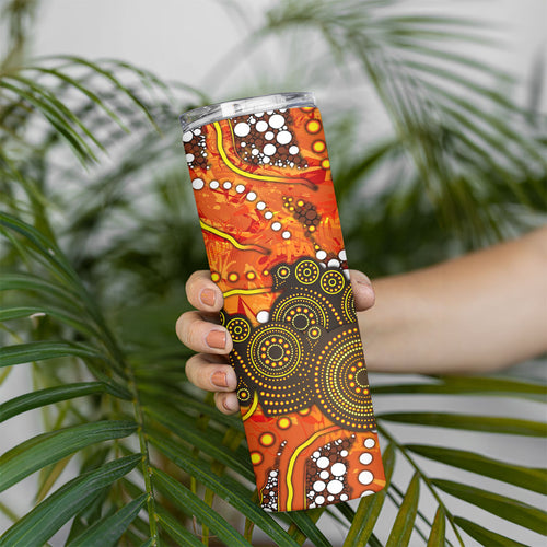Perth Scorchers Skinny Tumbler Graffiti Urban Aboriginal Dot Abstract Design