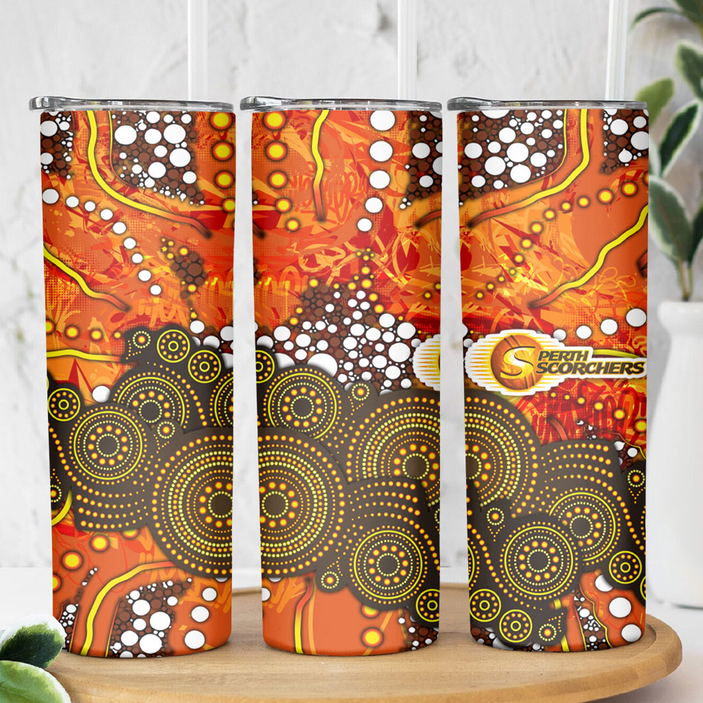 Perth Scorchers Skinny Tumbler Graffiti Urban Aboriginal Dot Abstract Design