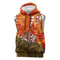 Perth Scorchers Sleeveless Hoodie Graffiti Urban Aboriginal Dot Abstract Design