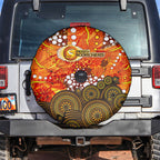 Perth Scorchers Spare Tire Cover Graffiti Urban Aboriginal Dot Abstract Design
