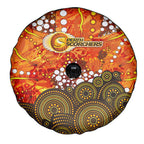 Perth Scorchers Spare Tire Cover Graffiti Urban Aboriginal Dot Abstract Design