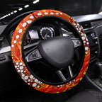 Perth Scorchers Steering Wheel Cover Graffiti Urban Aboriginal Dot Abstract Design