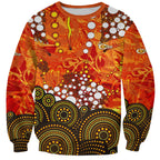 Perth Scorchers Sweatshirt Graffiti Urban Aboriginal Dot Abstract Design