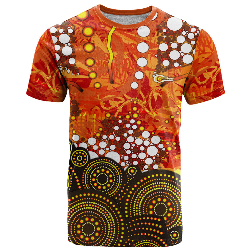 Perth Scorchers T Shirt Graffiti Urban Aboriginal Dot Abstract Design
