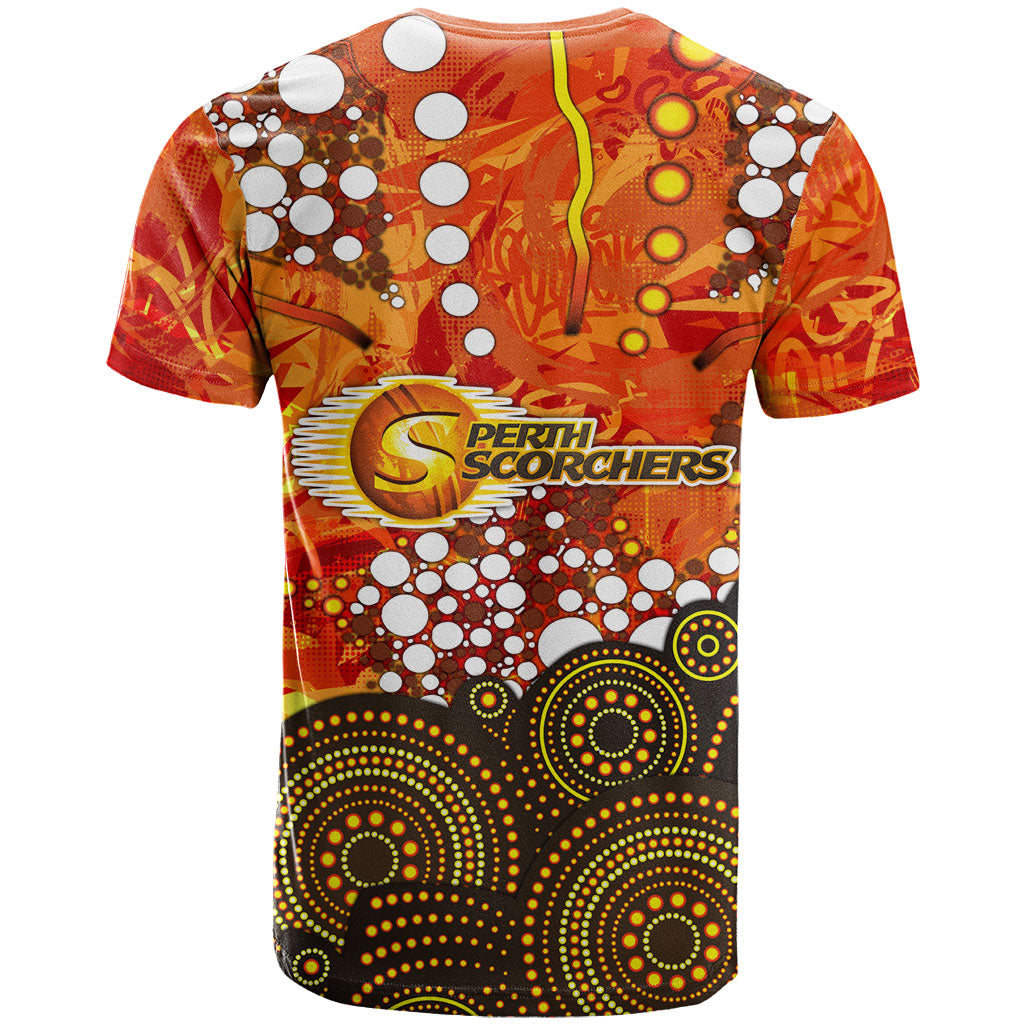 Perth Scorchers T Shirt Graffiti Urban Aboriginal Dot Abstract Design