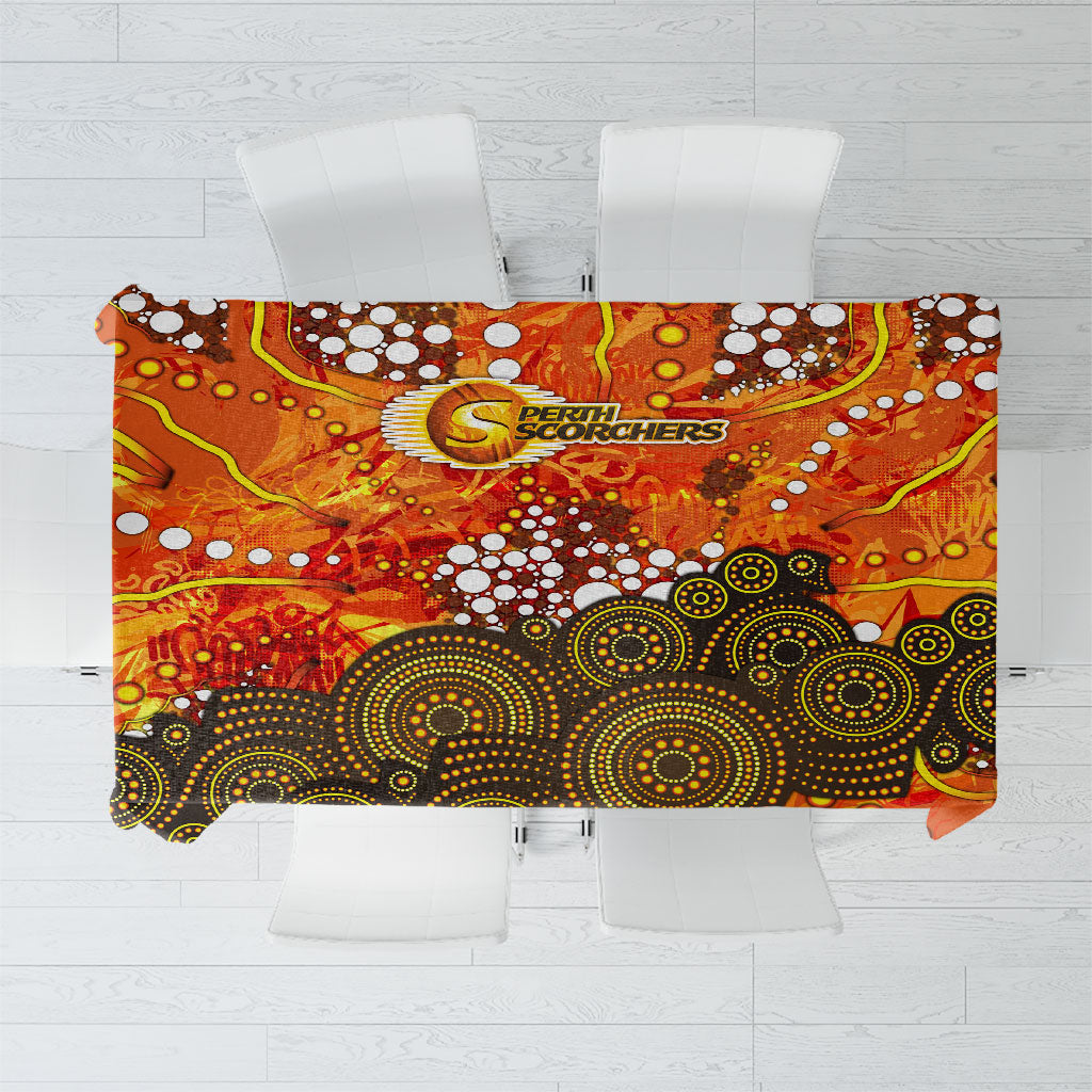 Perth Scorchers Tablecloth Graffiti Urban Aboriginal Dot Abstract Design