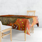 Perth Scorchers Tablecloth Graffiti Urban Aboriginal Dot Abstract Design