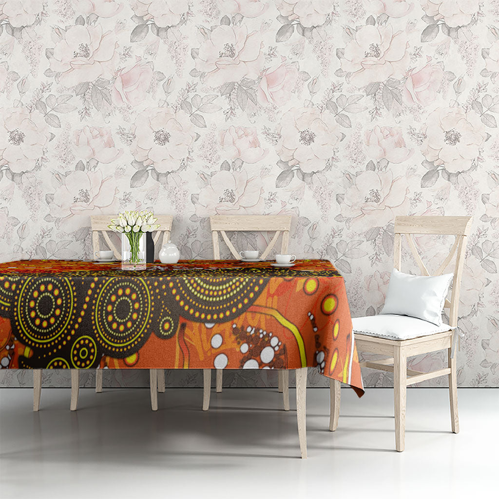Perth Scorchers Tablecloth Graffiti Urban Aboriginal Dot Abstract Design